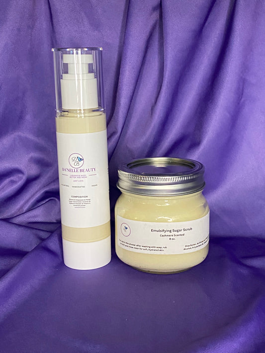 Lotion and Emulsifying Sugar Scrub Bundle