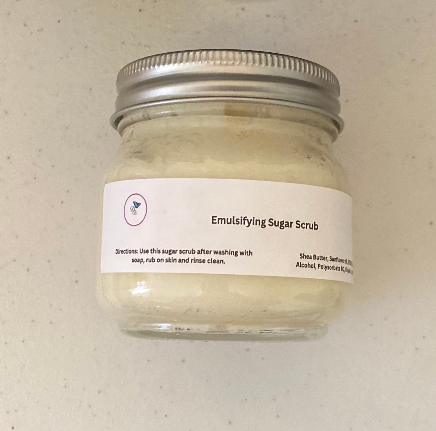 Emulsifying Sugar Scrub 8oz Da'Nelle Beauty LLC